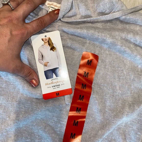 BNWT soft gray hoodie - Picture 2 of 2